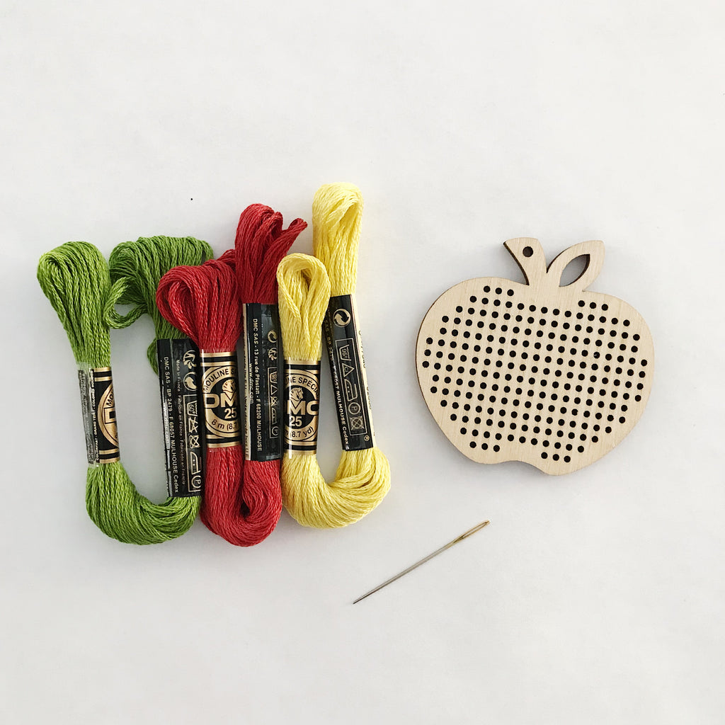 Apple Cross Stitch Kit