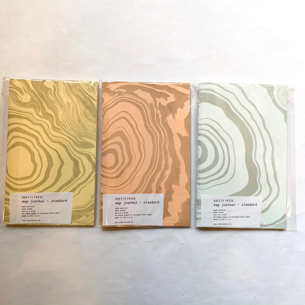 Odette Press Map Journal | STANDARD size | Make Workshop