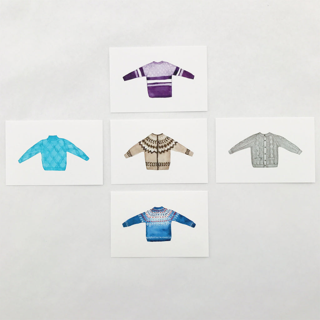 Sweater Postcard Set