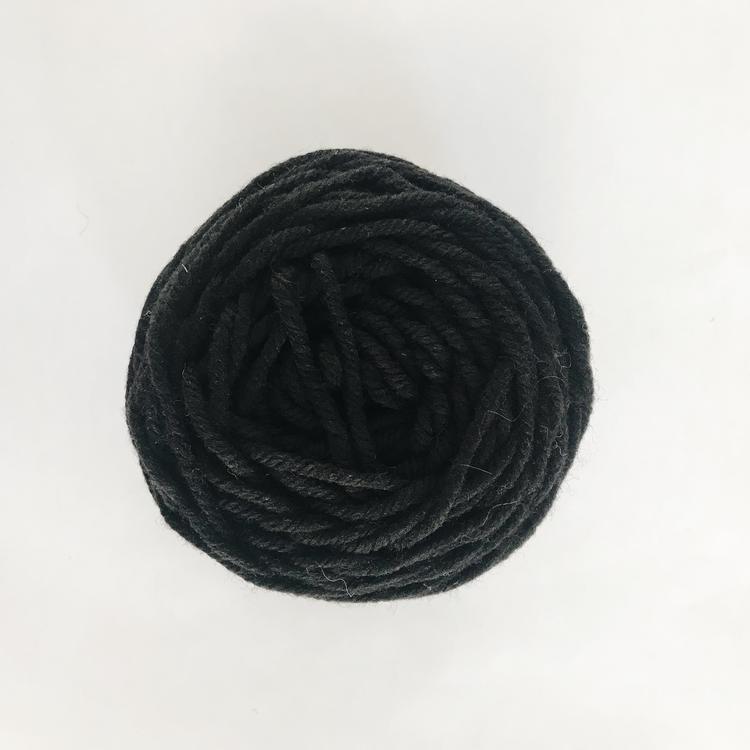 Black Rug Wool Yarn