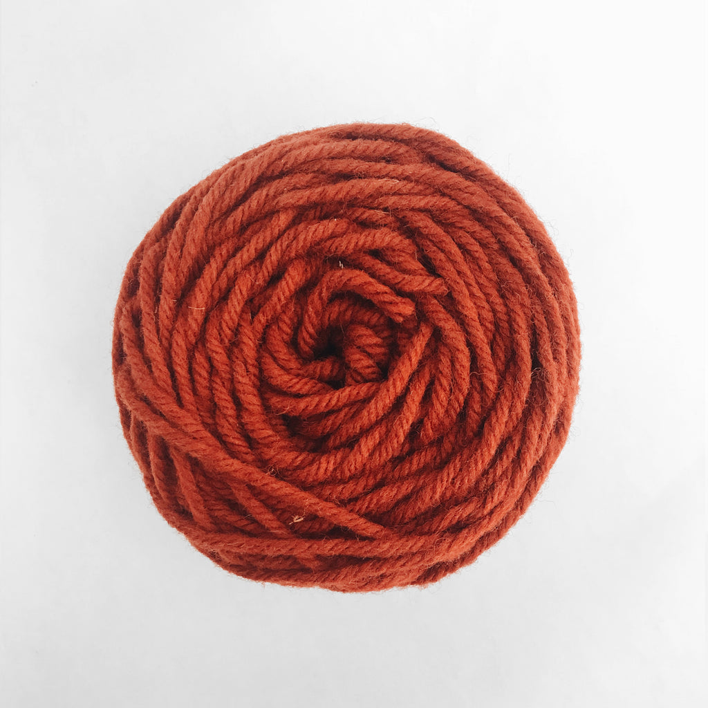 Rust Rug Wool Yarn