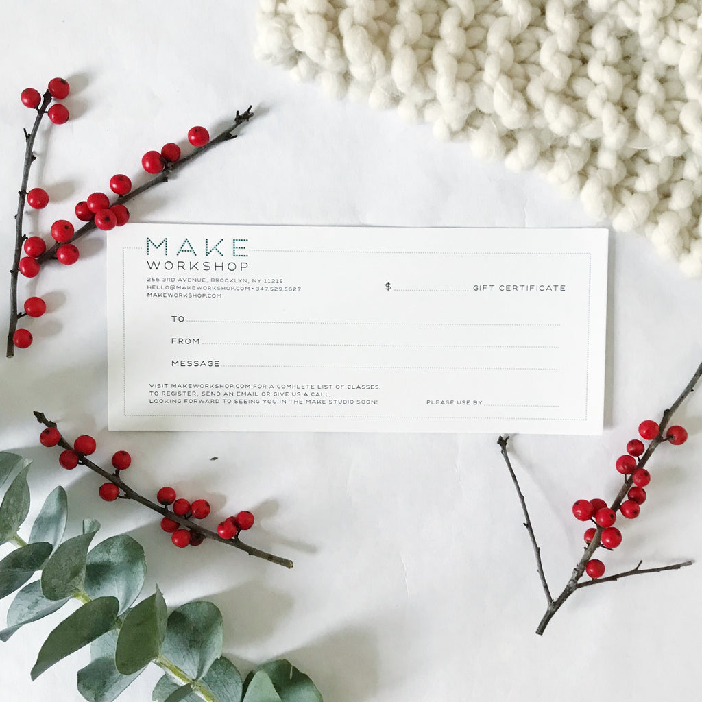 Gift Certificate (Snail Mail)