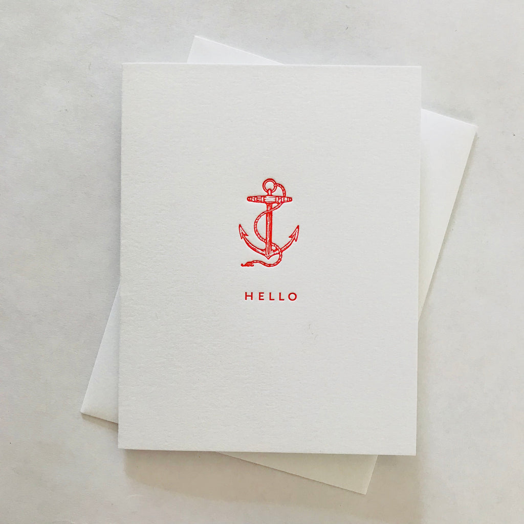Anchor Hello Card