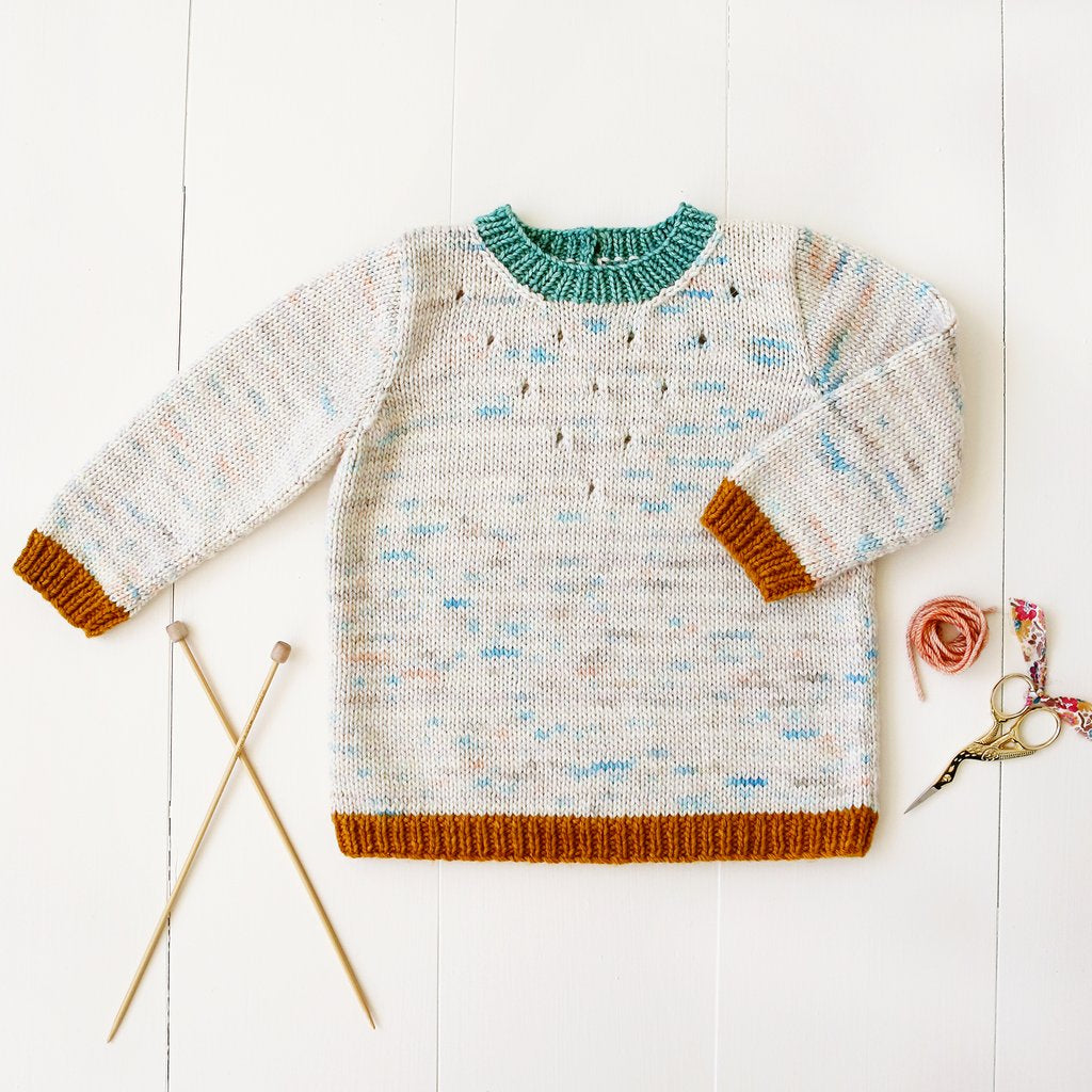 Baby + Toddler Iris Pullover Knitting Pattern