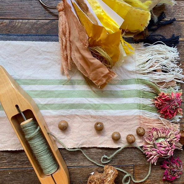 SPECIAL APPEARANCE: Naturally Dyed + Handwoven Textile Workshop with @salt.textile.studios