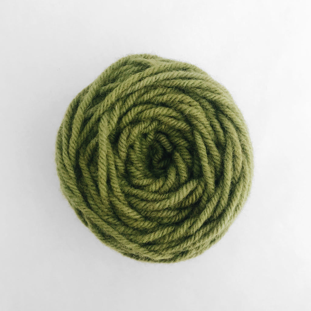 Moss Green Rug Wool Yarn
