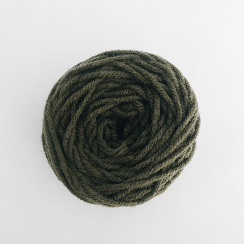 Dusty Green Rug Wool Yarn