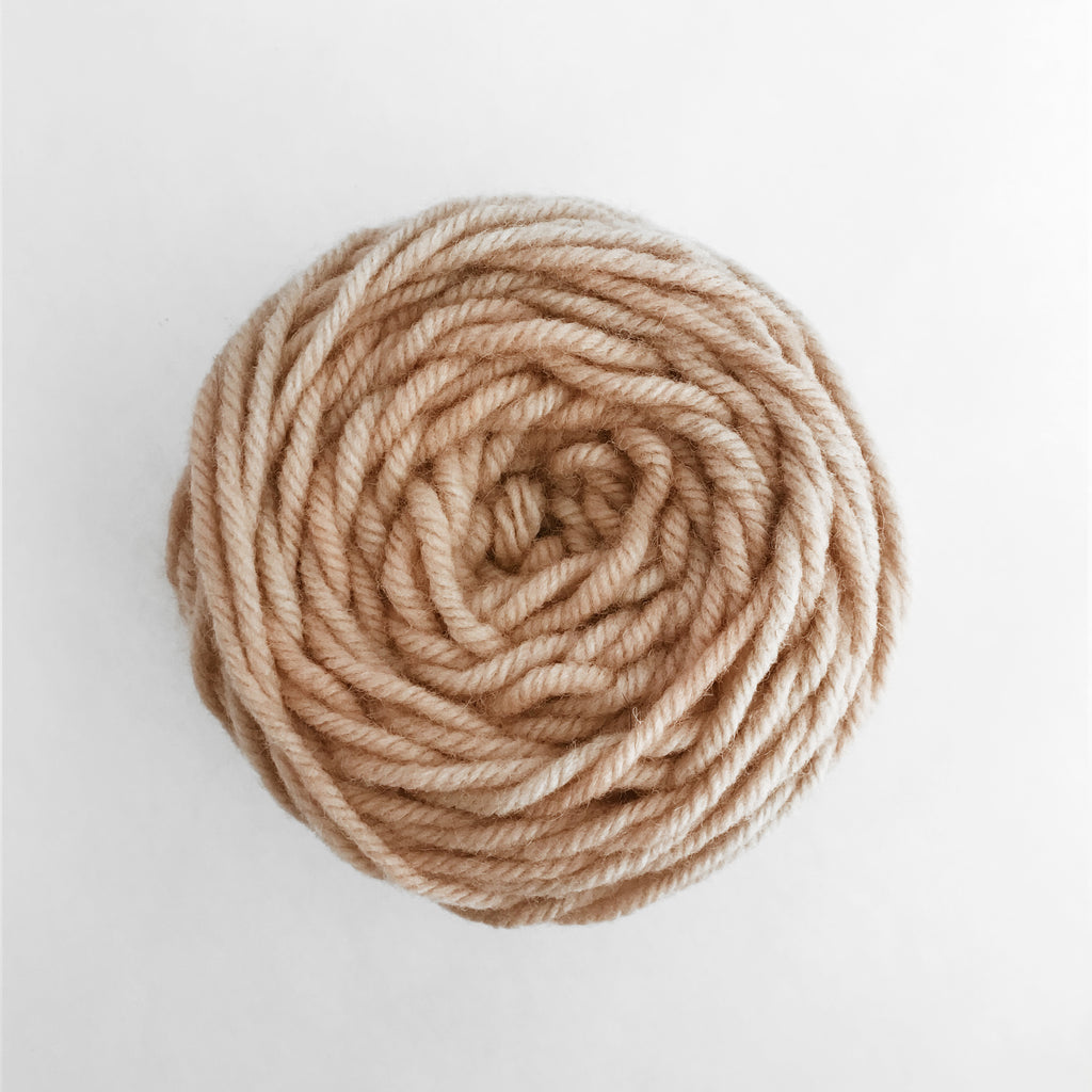 Pale Peach Rug Wool Yarn